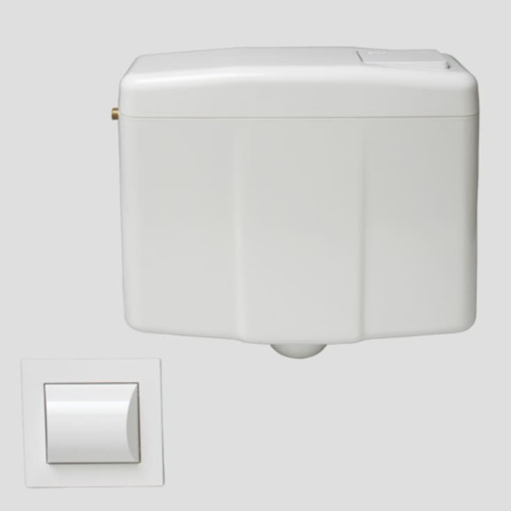 Laufenplastcistern med kontrollplate