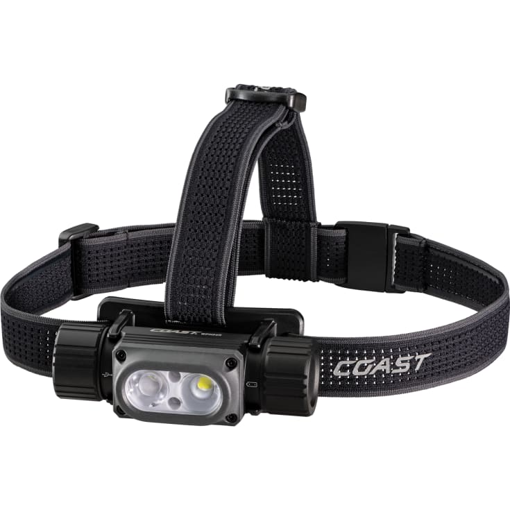 Coast WPH34R oppladbar hodelykt, 2000 lumen