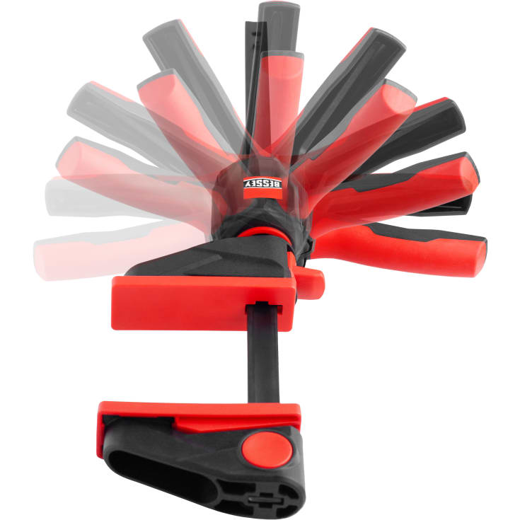 6 st Bessey enhandsklämma EZ360, 360° grepp, 300 mm