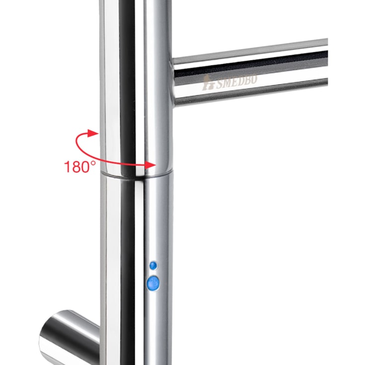 Smedbo Dry FK717 håndkletørker, 777 x 403 mm, polert rustfritt stål