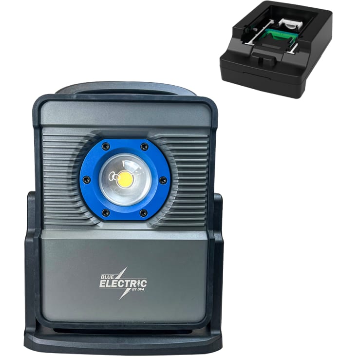 Blue Electric Plus-line arbeidslampe, 80W, svart