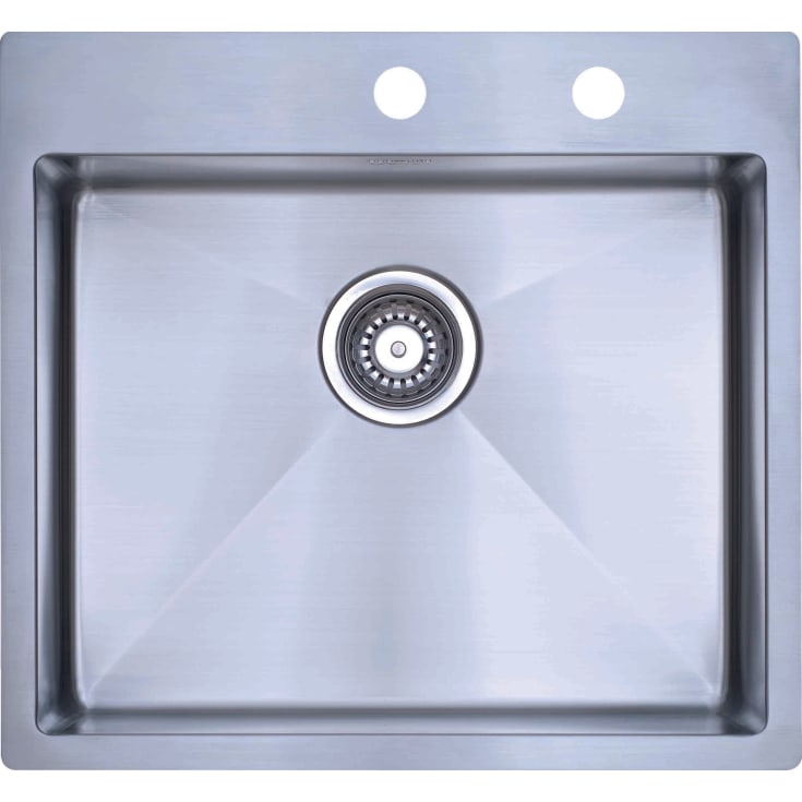 Lavabo Kubus 541 Soft diskbänk, 54x50 cm, rostfritt stål