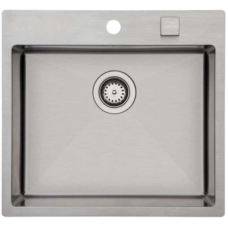Lavabo Kubus 541 Soft diskbänk, 54x50 cm, rostfritt stål