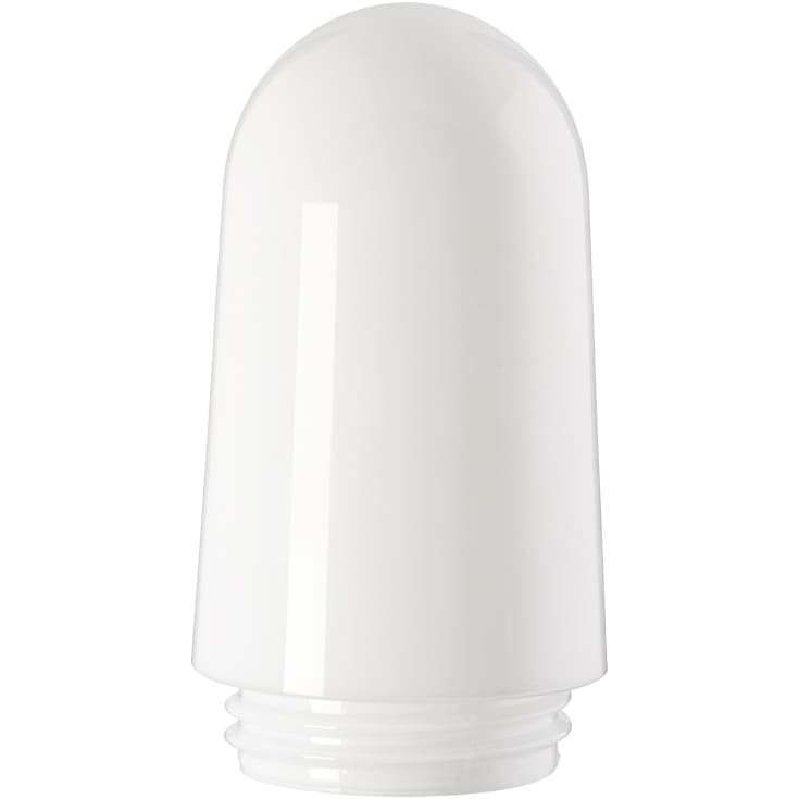 Stabilt glass Ø100 mm, H165 mm, gjenger 84,5 mm, opal