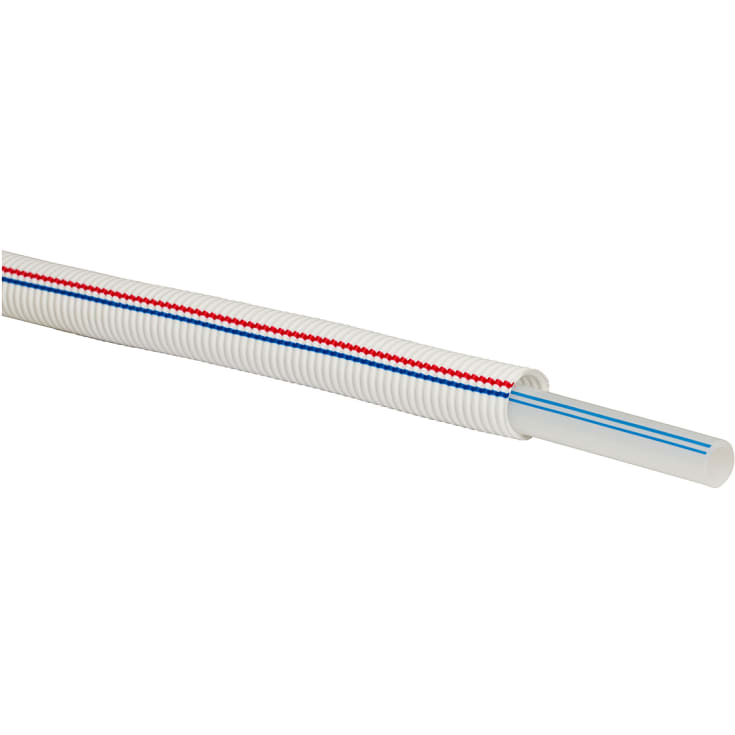200 meter Uponor universal pex rör-i-rör til vatten och värme, 18 mm