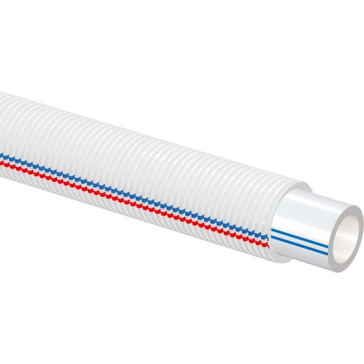 200 meter Uponor universal pex rör-i-rör til vatten och värme, 18 mm