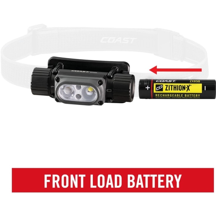 Coast WPH30R oppladbar hodelykt, 1000 lumen