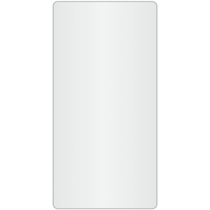 Loevschall Refine Square speil, 45x90 cm, børstet aluminium