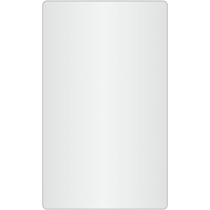 Loevschall Refine Square speil, 60x100 cm, børstet aluminium