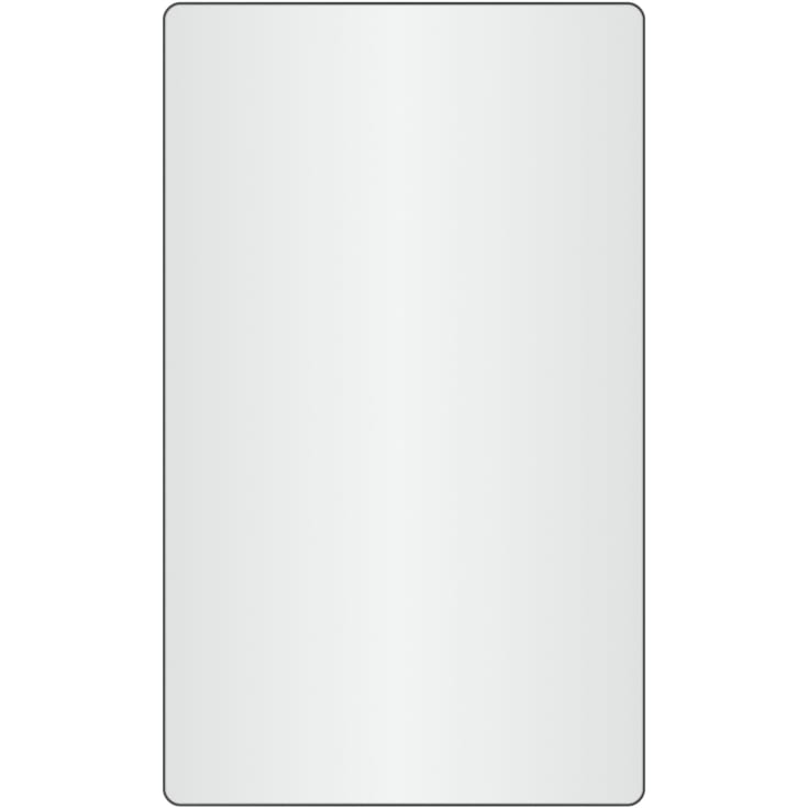 Loevschall Refine Square spegel, svart, 60x100 cm