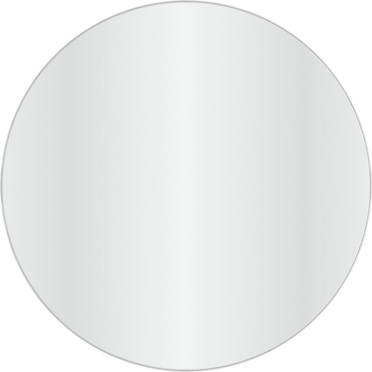Loevschall Refine Round spejl, Ø100 cm, børstet aluminium