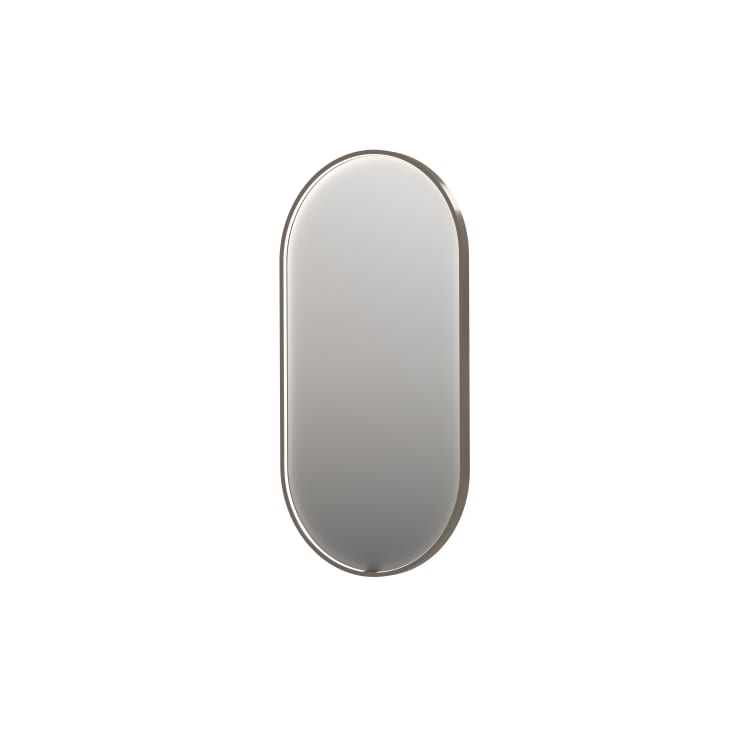 Sanibell Ink SP28 spejl med lys, børstet rustfrit stål, 60x120 cm