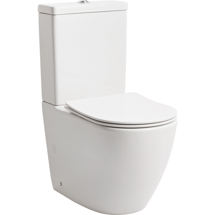 Lavabo Studio toilet, back-to-wall, uden skyllekant, hvid