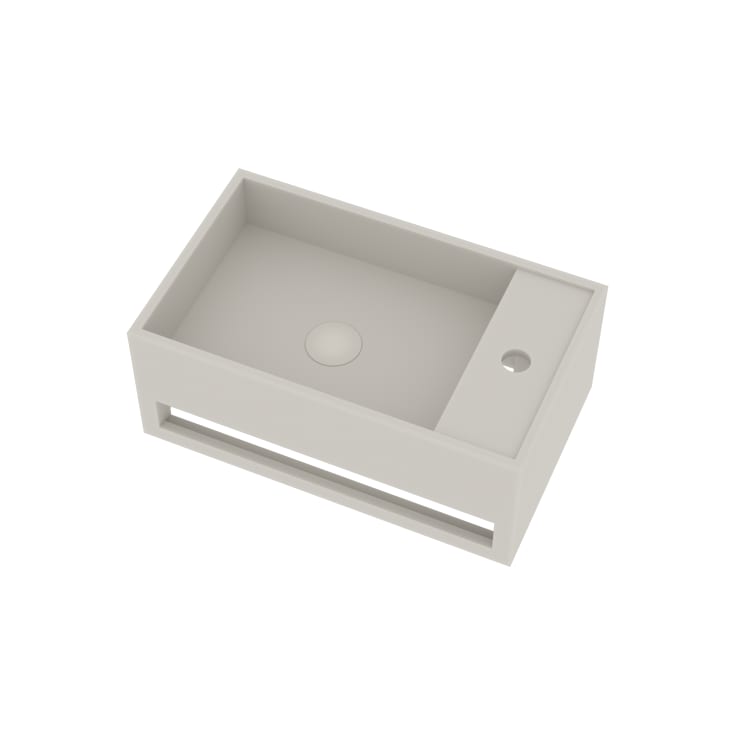 Ideavit SolidCube tvättställ, 50x30 cm, matt vit
