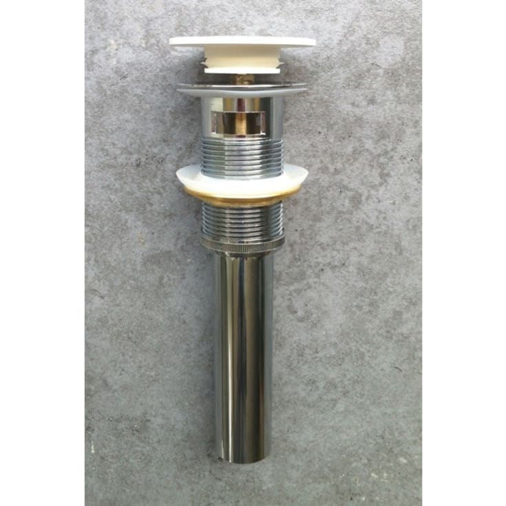 Ideavit bottenventil, push-open, matt vit