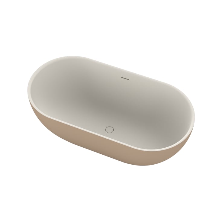 Ideavit SolidEra badekar, 150x76 cm, matt beige/hvit