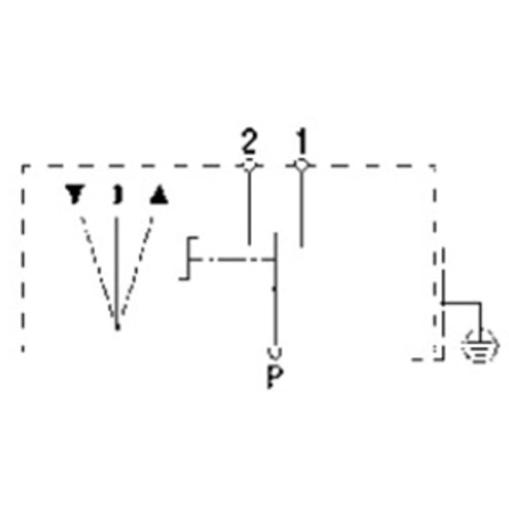 Geba nøgleafbryder, op ned pulsfunktion, S-APZ 1-2T/1 m/cylinder
