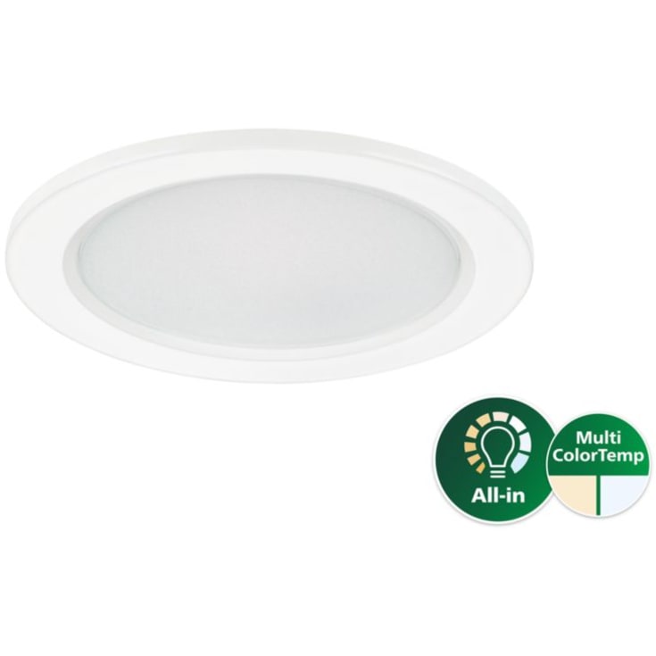 CoreLine Slim all-in DN145B 600lm 830-840 6,5W Ø68-73 hvid