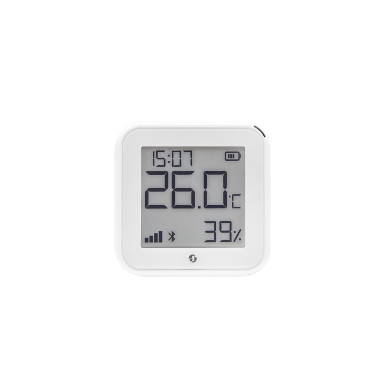 Shelly Plus H&amp;T, matt vit (GEN 3) - WiFi temp/fuktighetssensor