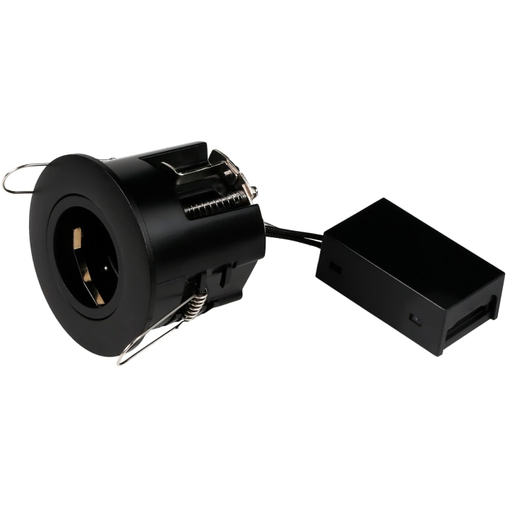NVC Arden Pro utomhus downlight, rund, GU10, svart