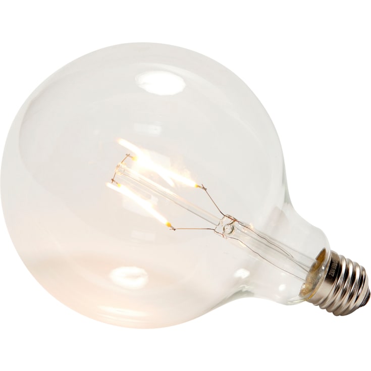 Hübsch LED globlampa, klar