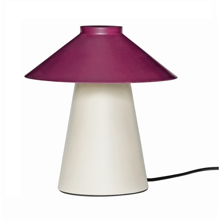 Hübsch Chipper bordlampe, beige/rød