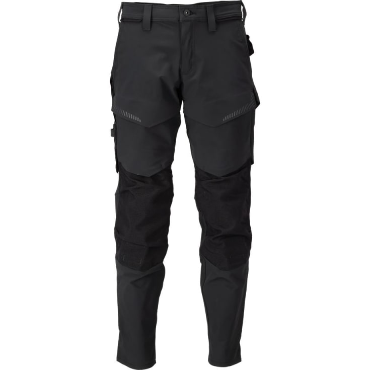 Mascot-bukse 22379, svart, stretch, størrelse 76/C51