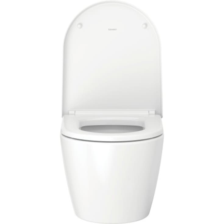 Duravit Me by Starck Compact væghængt toilet, uden skyllekant, antibakteriel, mat hvid