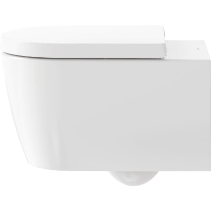 Duravit Me by Starck væghængt toilet, uden skyllekant, antibakteriel, mat hvid