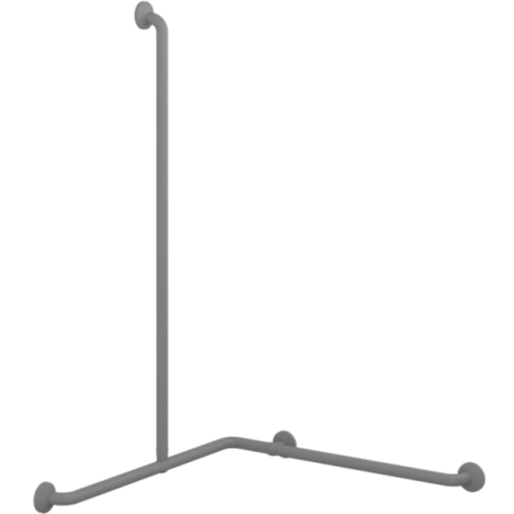 Pressalit Care Plus støttehåndtak, 76,2x125 cm, grå
