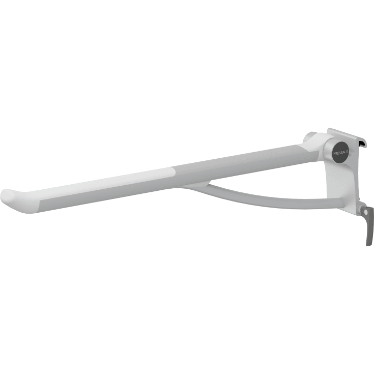 Pressalit Care Plus armstøtte, 85 cm, høyre, hvit