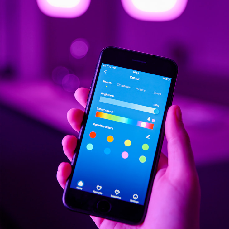 Nordlux Smart Color GU10 spotpære, 2200K-6500K, 4,7W