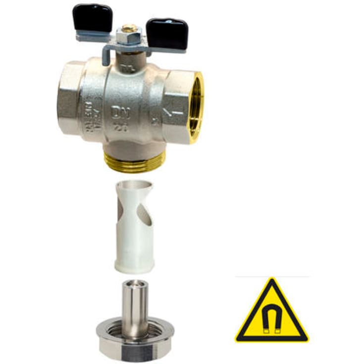Filterkuleventil M/T håndtaksmagnet 1&quot;