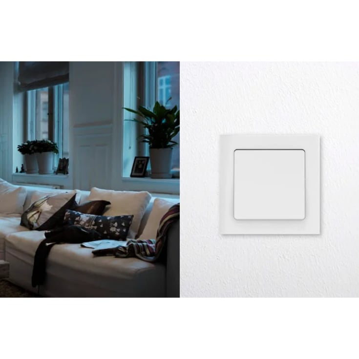 LK Fuga Softline ramme 63, 1,5 modul, hvid
