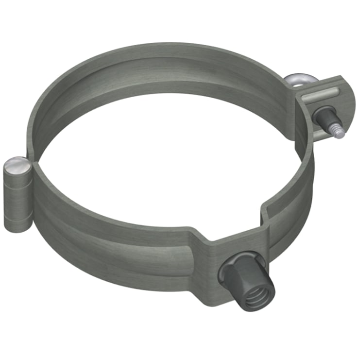 Rheinzink rørholder 100 mm, skifergrå, zink | 35354231