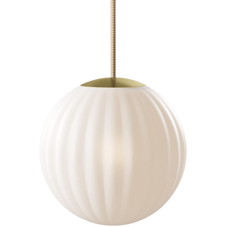 Nordic Tales Bright Modeco pendel, creme ledning, Ø20 cm