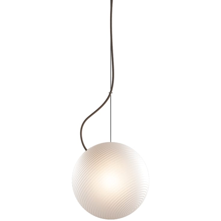 Bright Ripple pendel creme kabel