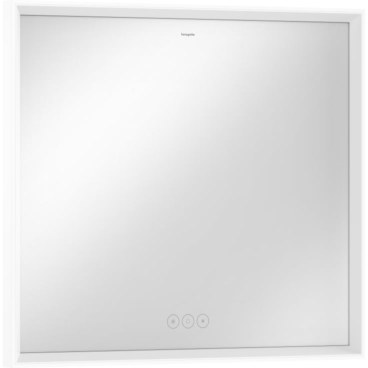 Hansgrohe Xarita E spejl med lys, dæmpbar, touch, 80 cm, mat hvid