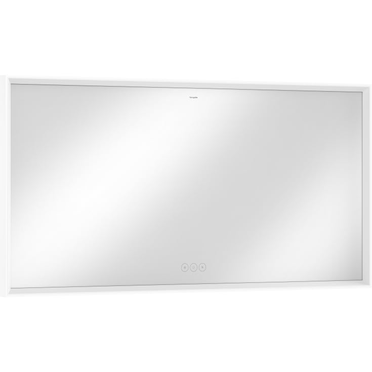 Hansgrohe Xarita E spegel med belysning, dimbar, touch, 140,6x70,6 cm, matt vit