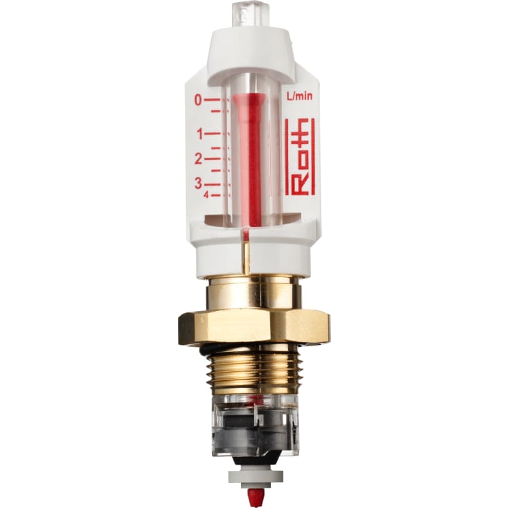 Roth flowmåler med nippel, 3/8"