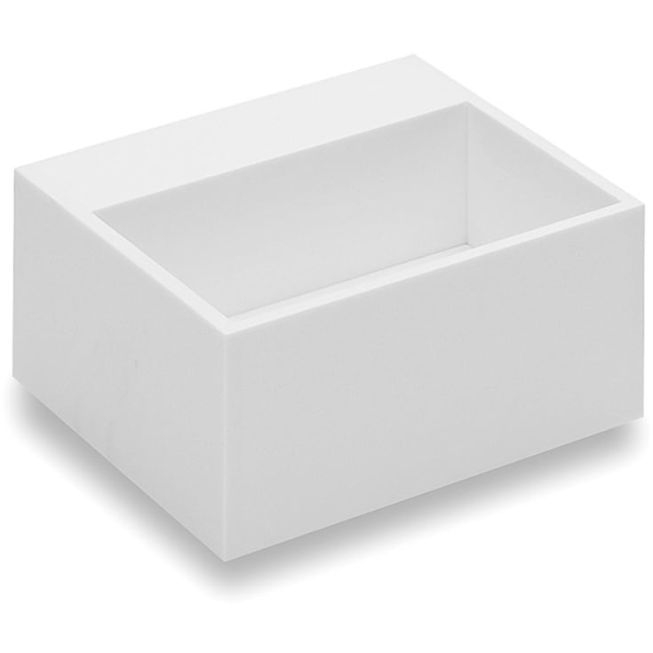 Cosmic Compact servant, 32,5x32,5 cm, matt hvit