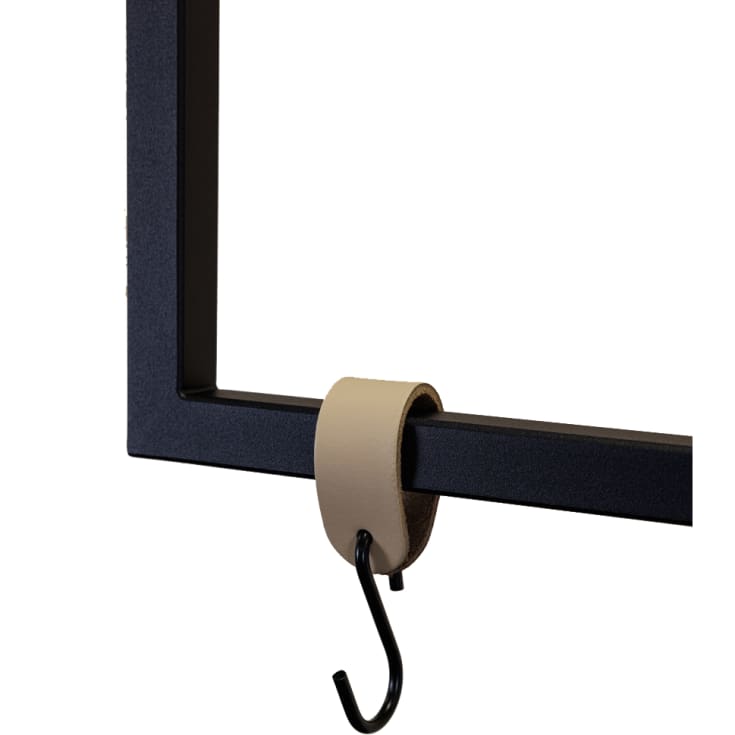 Metallbude S-knagg, beige, 3 stk