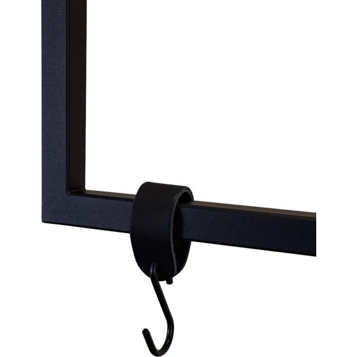 Metallbude S-knagg, sort, 6 stk