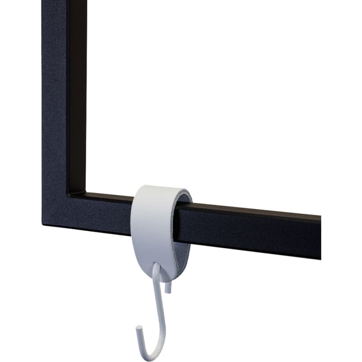 Metallbude S-knagg, hvit, 6 stk