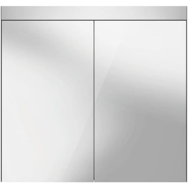 Duravit spejlskab med lys, 81x76 cm, hvid højglans
