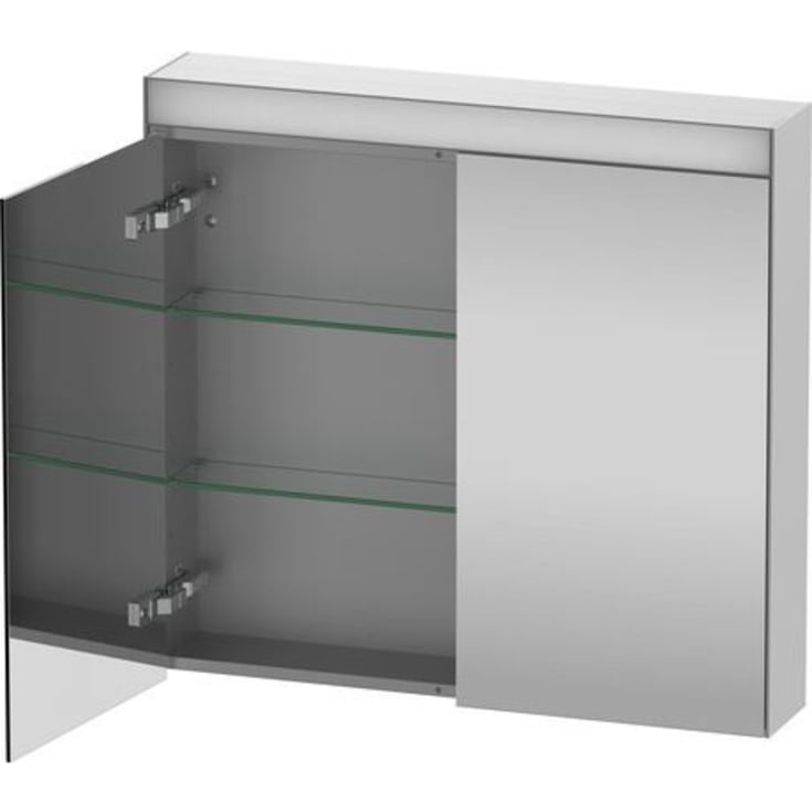 Duravit spejlskab med lys, 81x76 cm, hvid højglans