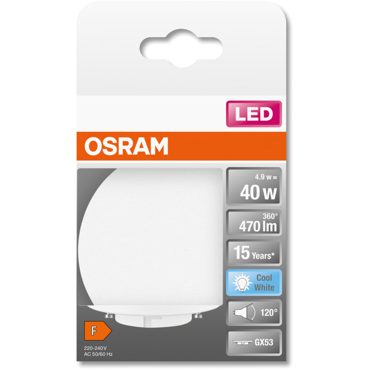 LED star 4,9W/840 470 lumen, (40W) GX53 mat