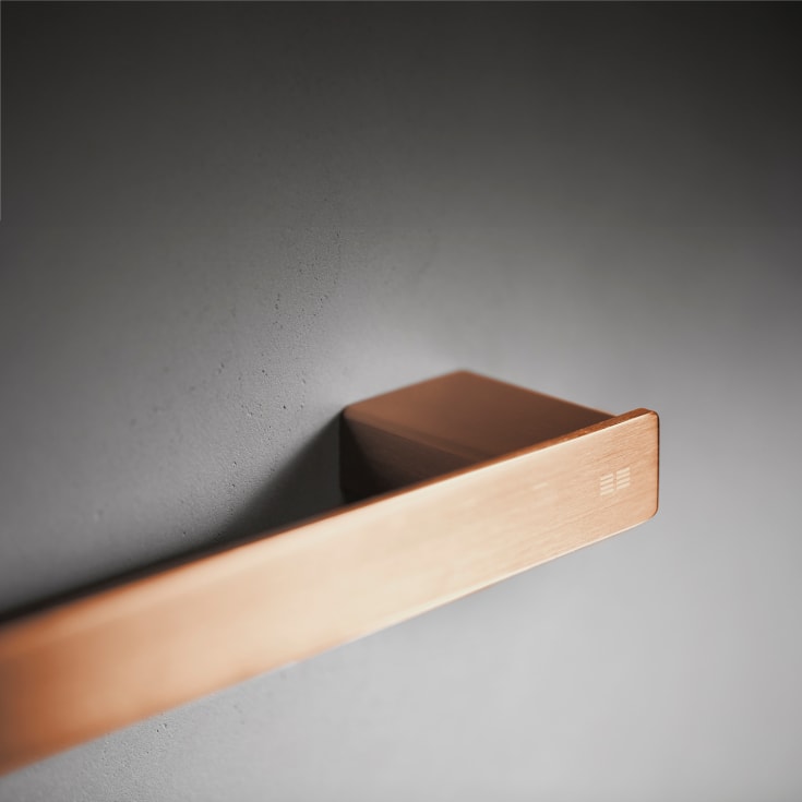 Unidrain Reframe håndklædestang, 60,5 cm, kobber