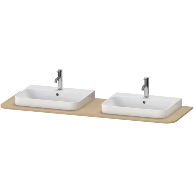 Duravit Happy D.2 benkeplate, 160x55 cm, eik