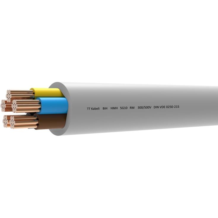 Installationskabel, 5G10 mm², metervara